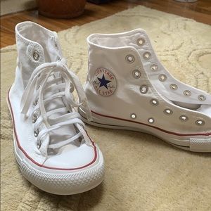 Converse high top white size 7.5